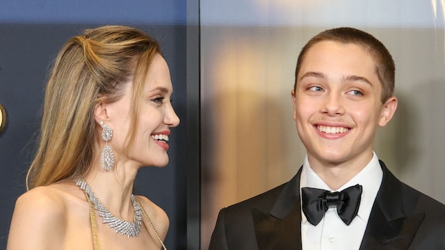 Knox makes Angelina Jolie laugh during L.A. outing