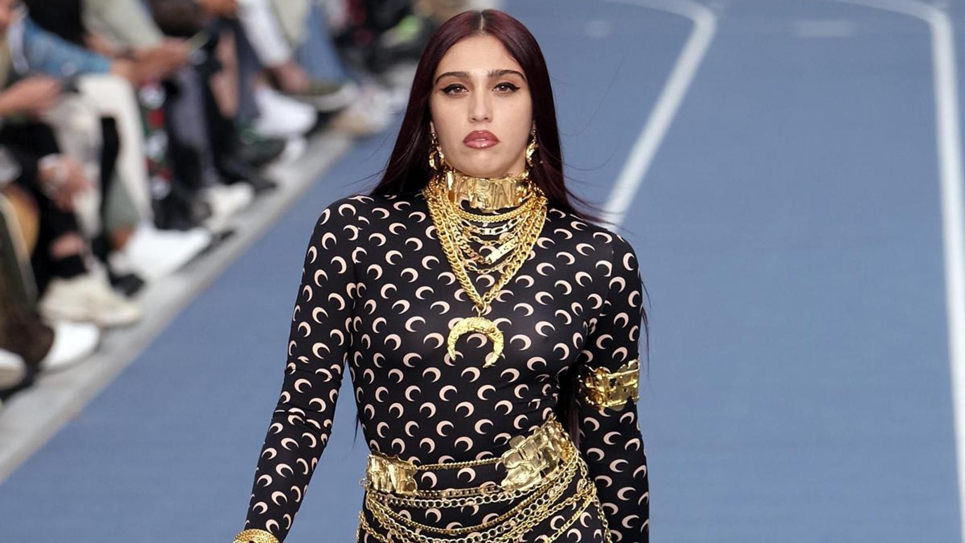 Lourdes Leon stuns as she walks down the Marine Serre runway