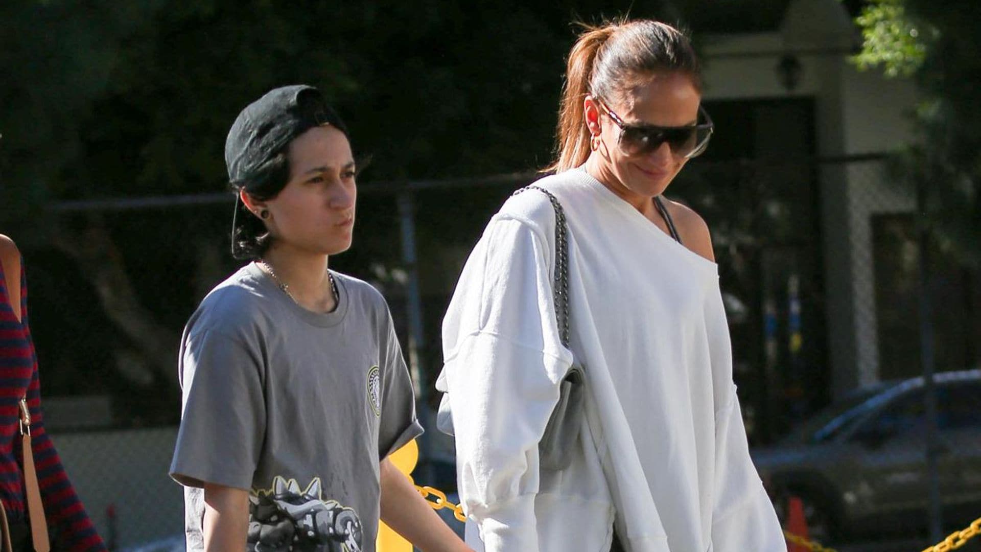Jennifer Lopez and daughter Emme enjoy a day of Parisian shopping