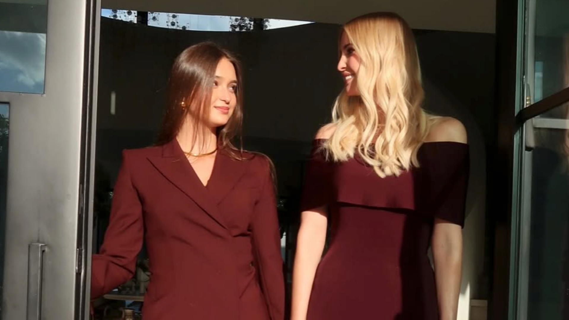 Ivanka Trump and daughter Arabella step out in coordinated burgundy looks in Miami