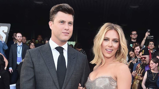 scarlett johansson colin jost engaged