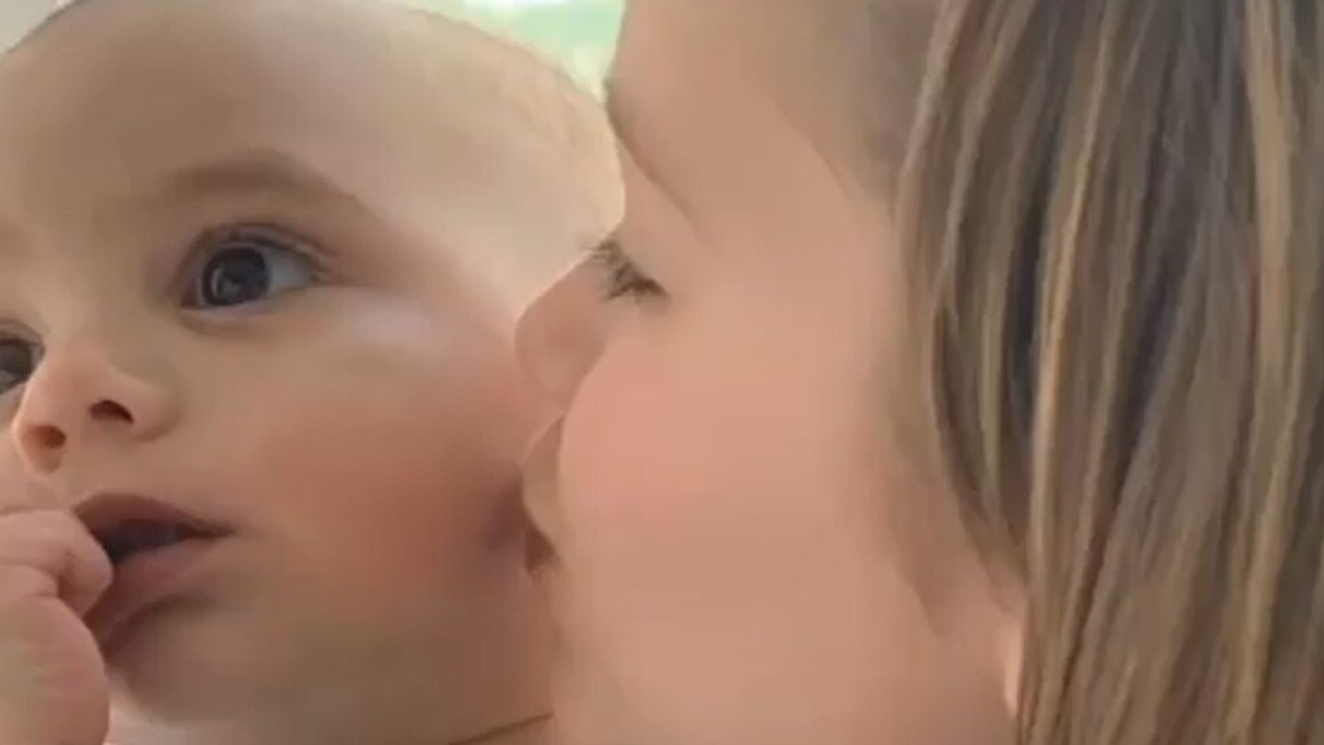 Harper Beckham and baby Santi bond at Eva Longoria's Easter party