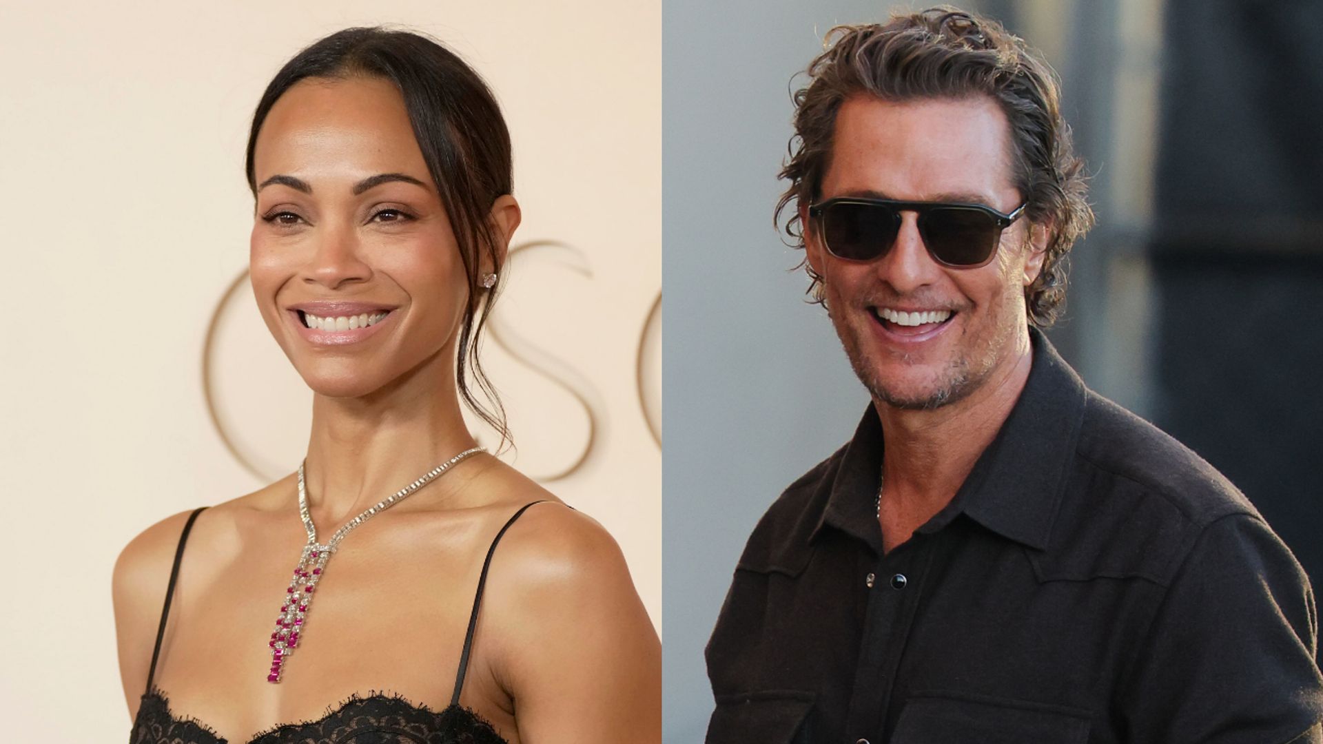 Zoe Saldaña and Matthew McConaughey make it a family affair in Positano
