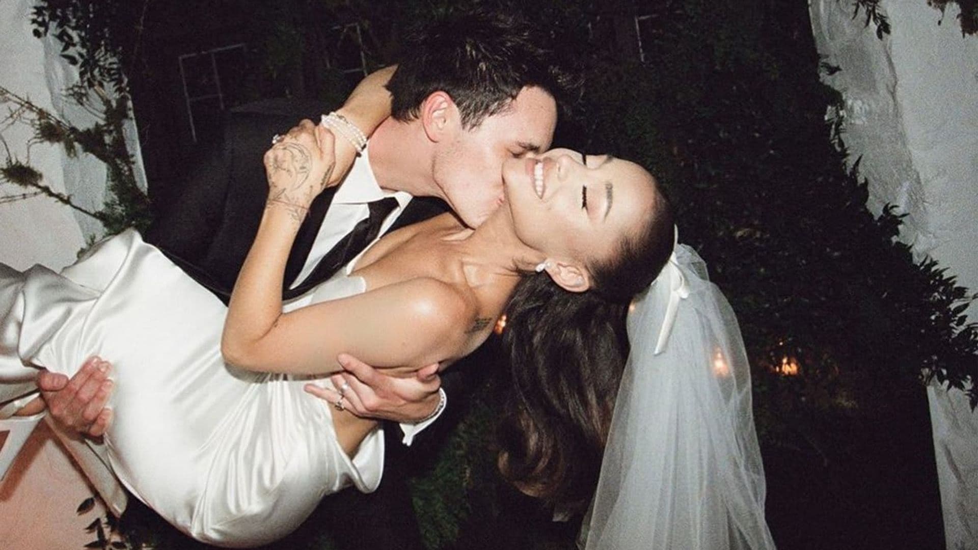 Ariana Grande finally shares photos from intimate wedding to Dalton Gomez