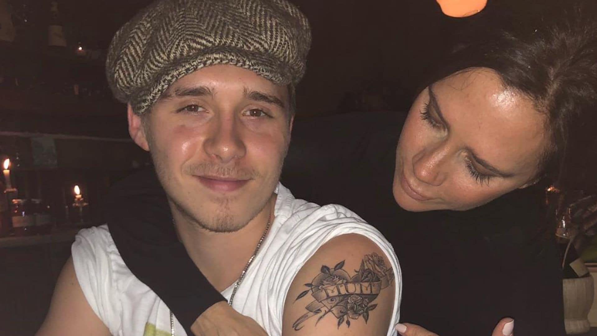 Did Brooklyn Beckham cover up tattoos dedicated to Victoria amid family drama?