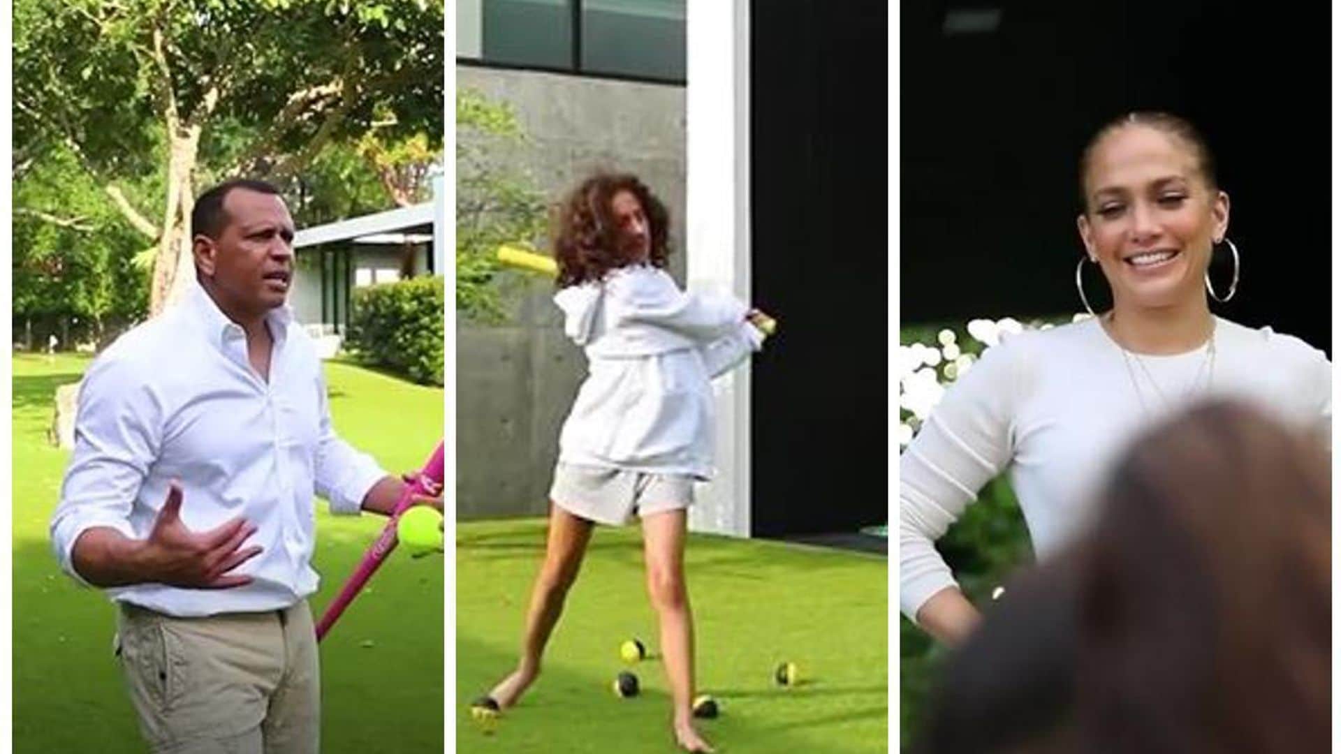Jennifer Lopez’s daughter Emme shows off baseball skills - but fans are concerned