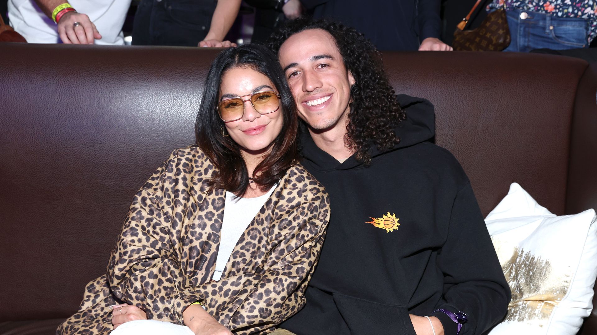 Vanessa Hudgens and Cole Tucker attend as John Mayer performs live at The Hollywood Palladium for SiriusXM and Pandora's Small Stage Series in Los Angeles on February 09, 2022 in Los Angeles, California. (Photo by Mike Coppola/Getty Images for SiriusXM)