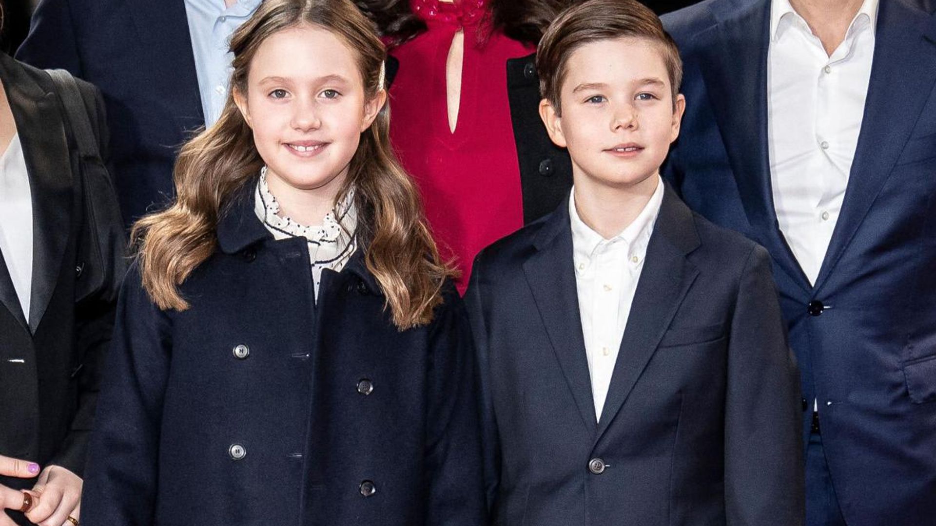 Crown Princess Mary’s twins lay flowers outside of Ukrainian Embassy