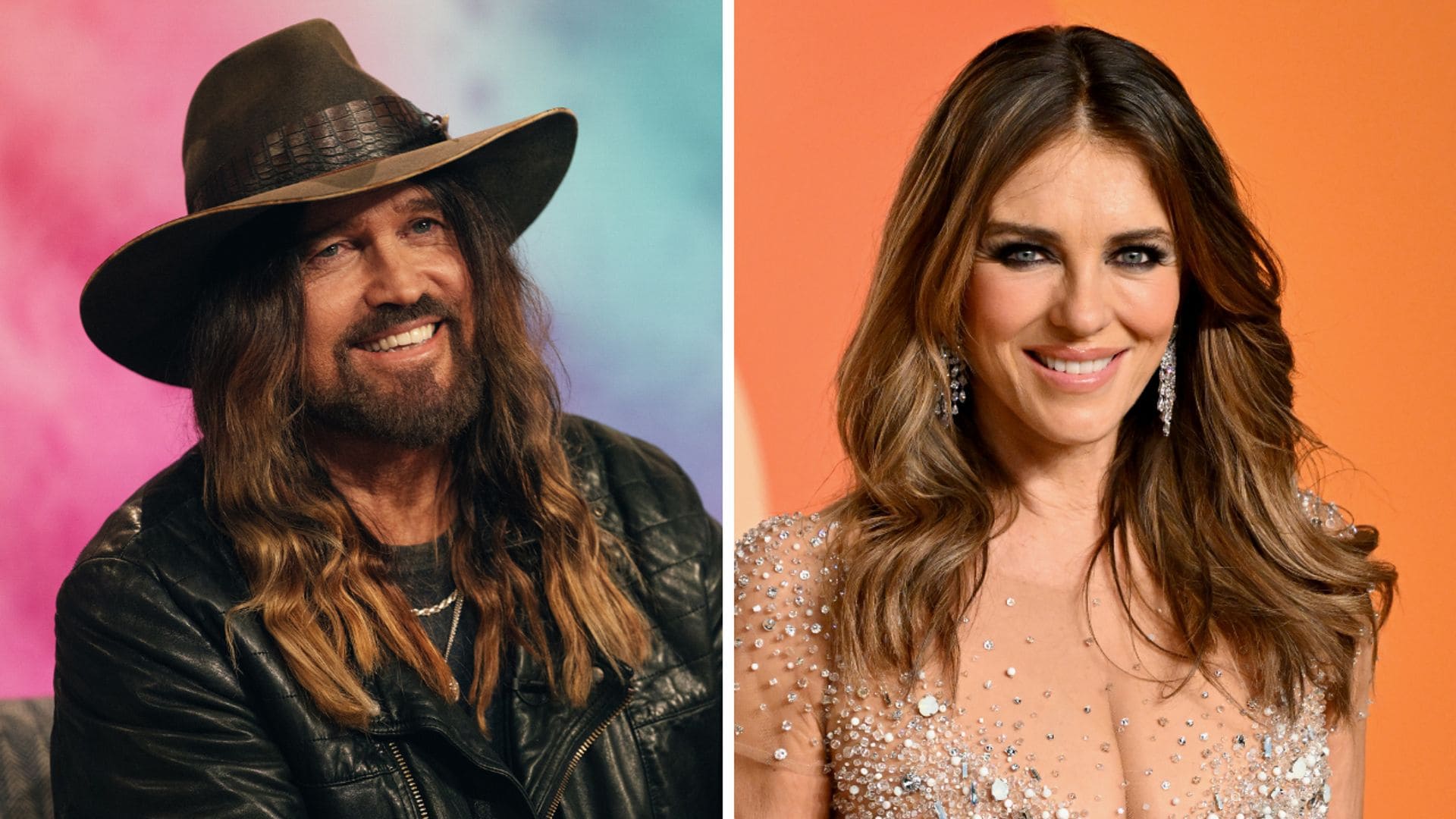 Billy Ray Cyrus & Elizabeth Hurley pack on PDA in emotional airport goodbye