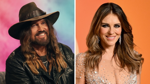 Billy Ray Cyrus & Elizabeth Hurley pack on PDA in emotional airport goodbye