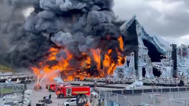 Tomorrowland in flames: Devastating fire breaks out at music festival just days before opening