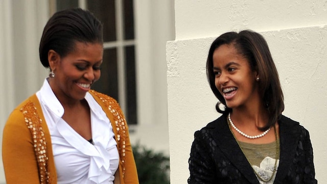 Michelle Obama's emotional moment with daughter Malia