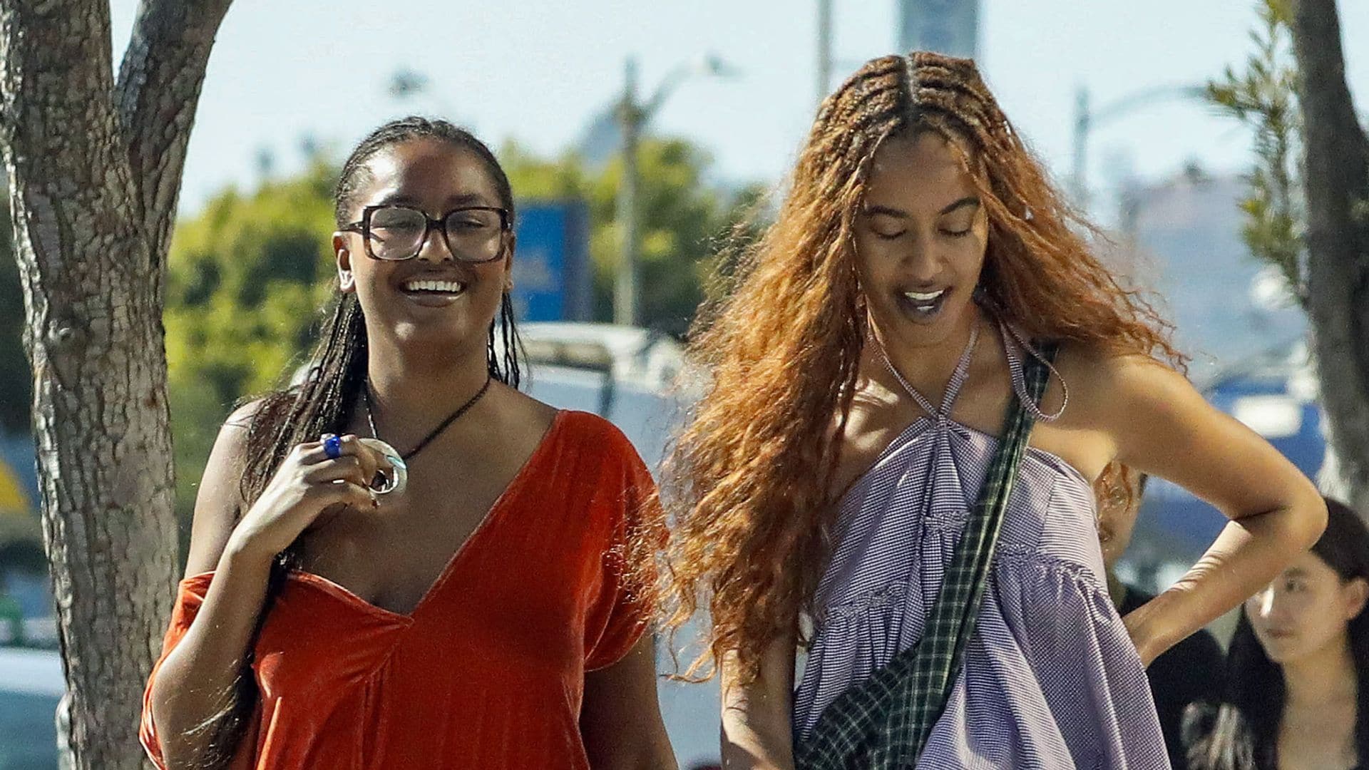 Sasha and Malia Obama join Michelle for sun-soaked getaway in Spain