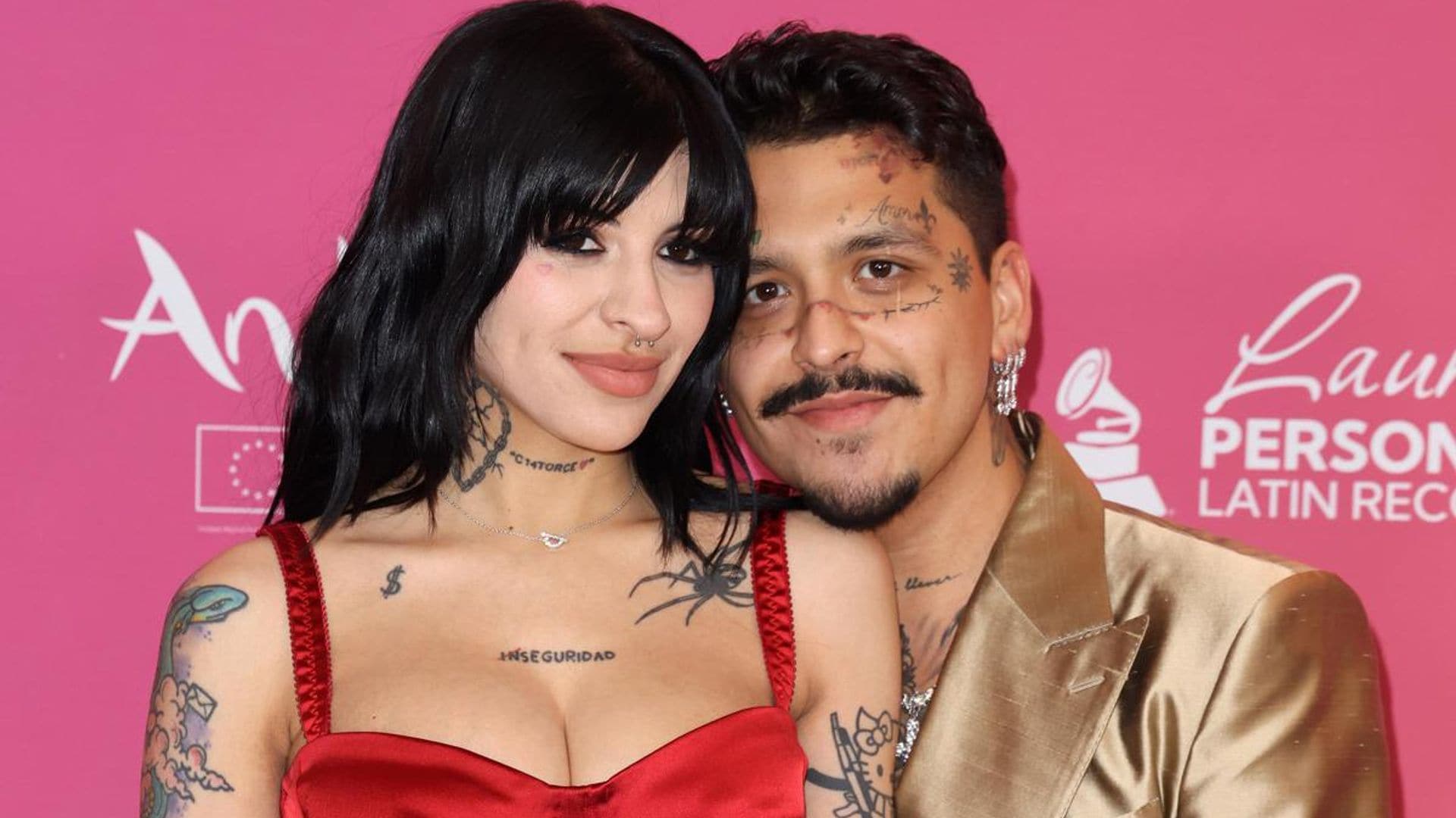 Cazzu wears a matching outfit with her and Christian Nodal’s daughter Inti on her first Christmas