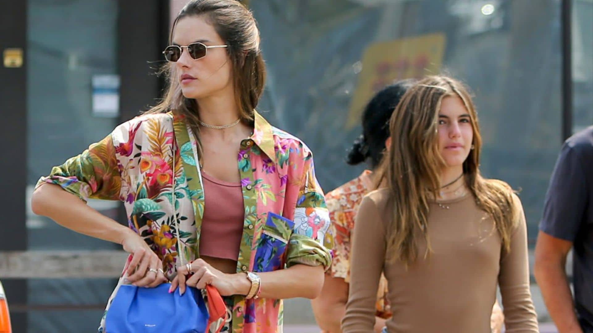Alessandra Ambrosio and daughter Anja show off their contrasting styles