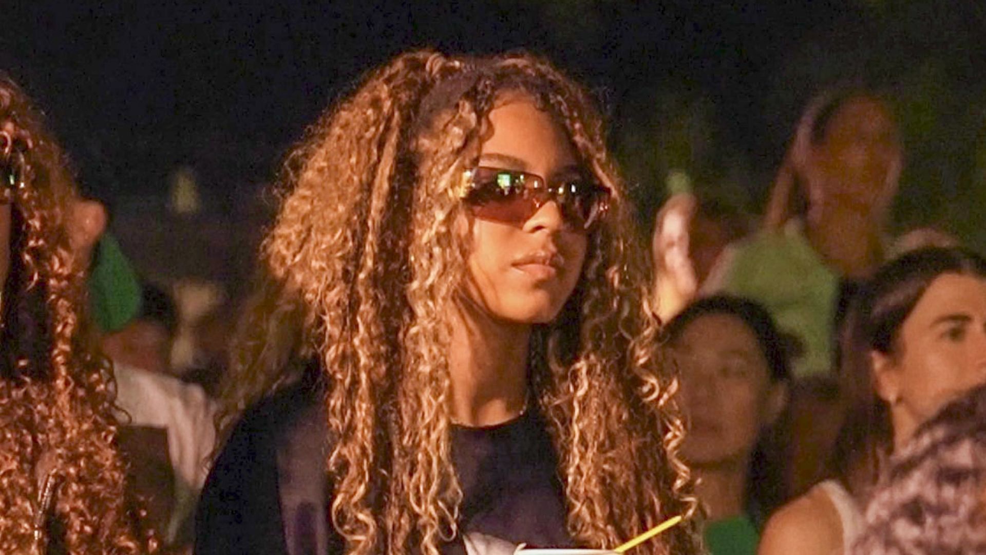 Blue Ivy was spotted enjoying Lauryn Hill's concert at Club House Hamptons in New York.  