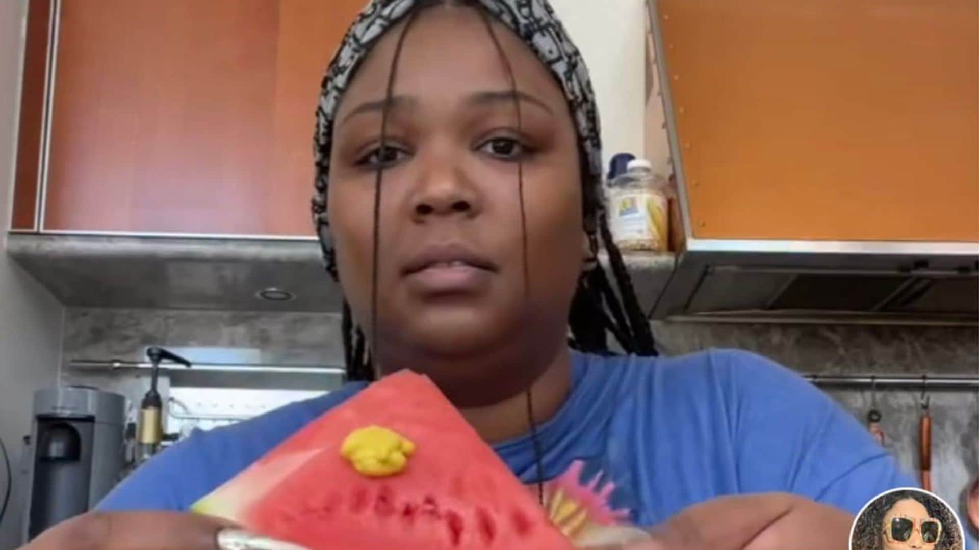 Lizzo tries the new watermelon and mustard trend to find out if it’s ‘bussin or disgusting’