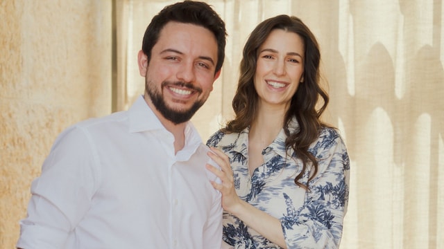 Crown Prince Hussein and Princess Rajwa