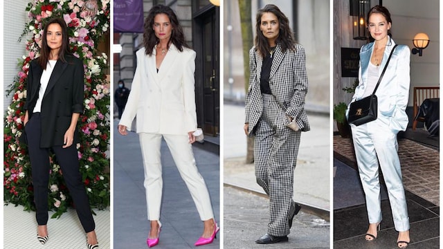 Katie Holmes at the Santa Margherita Rose Debut Dinner in New York