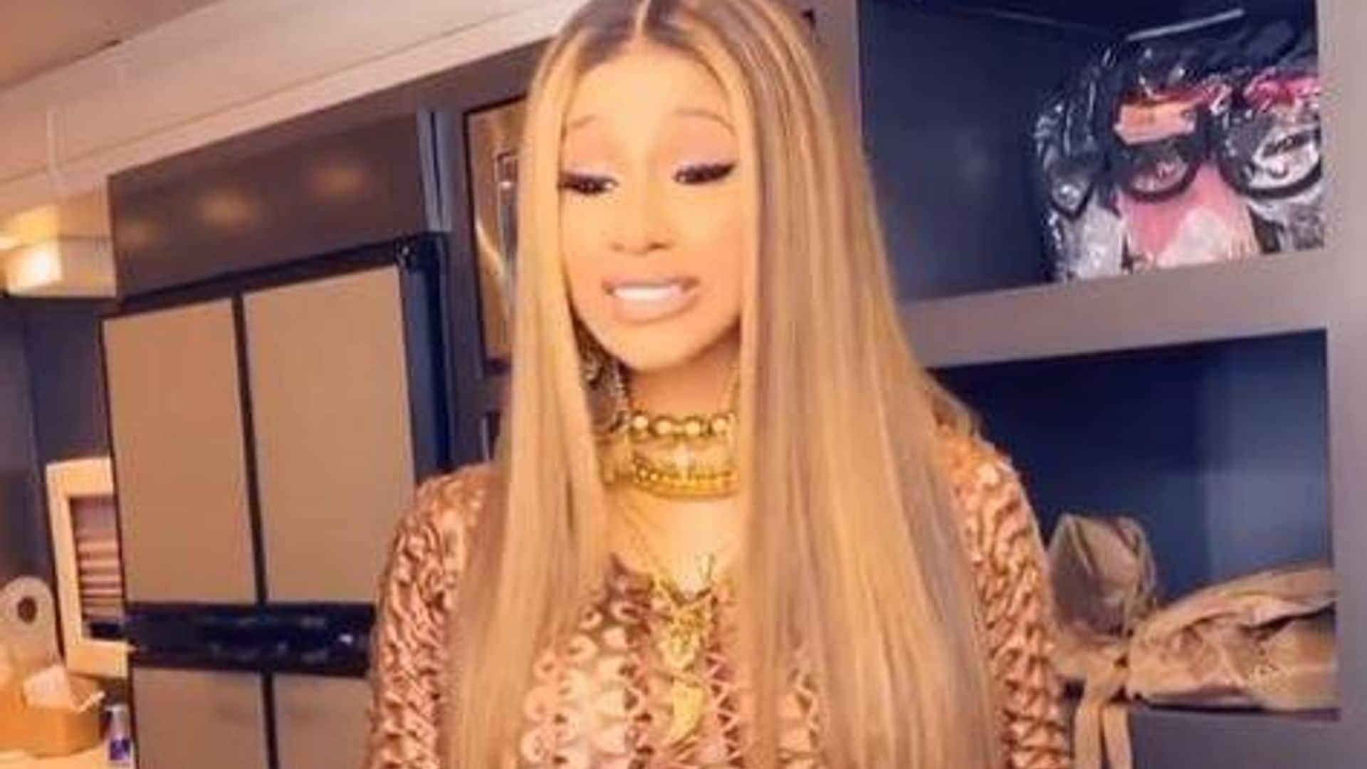 Cardi B is ‘scared’ and stocking up on food as coronavirus ‘is getting real’