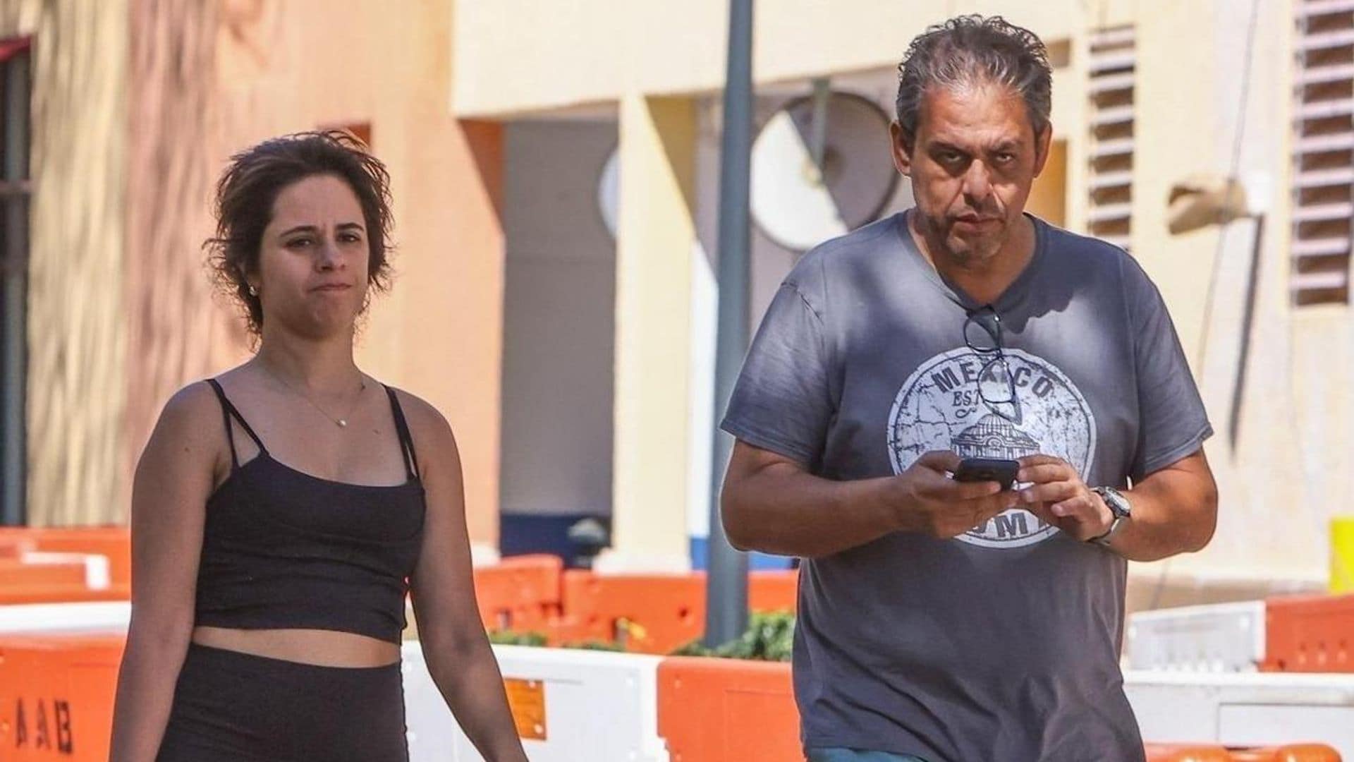 Camila Cabello hits the gym with her dad Alejandro Cabello