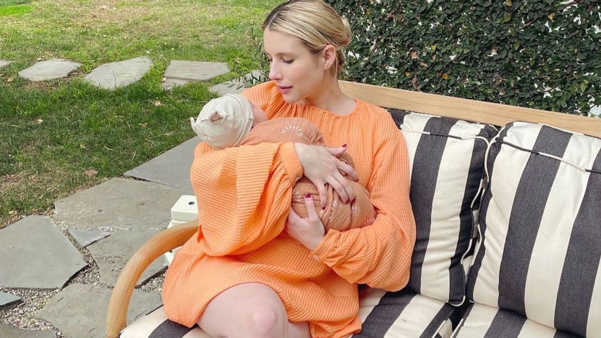 Emma Roberts shares the first photo of Newborn Baby Rhodes!