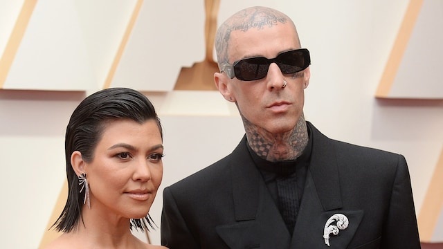 Kourtney Kardashian and Travis Barker at the 94th Academy Awards held at Dolby Theatre at the Hollywood & Highland Center on March 27th, 2022 in Los Angeles, California. 
