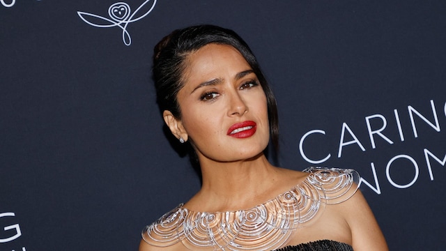 Salma Hayek at the Caring for Women dinner