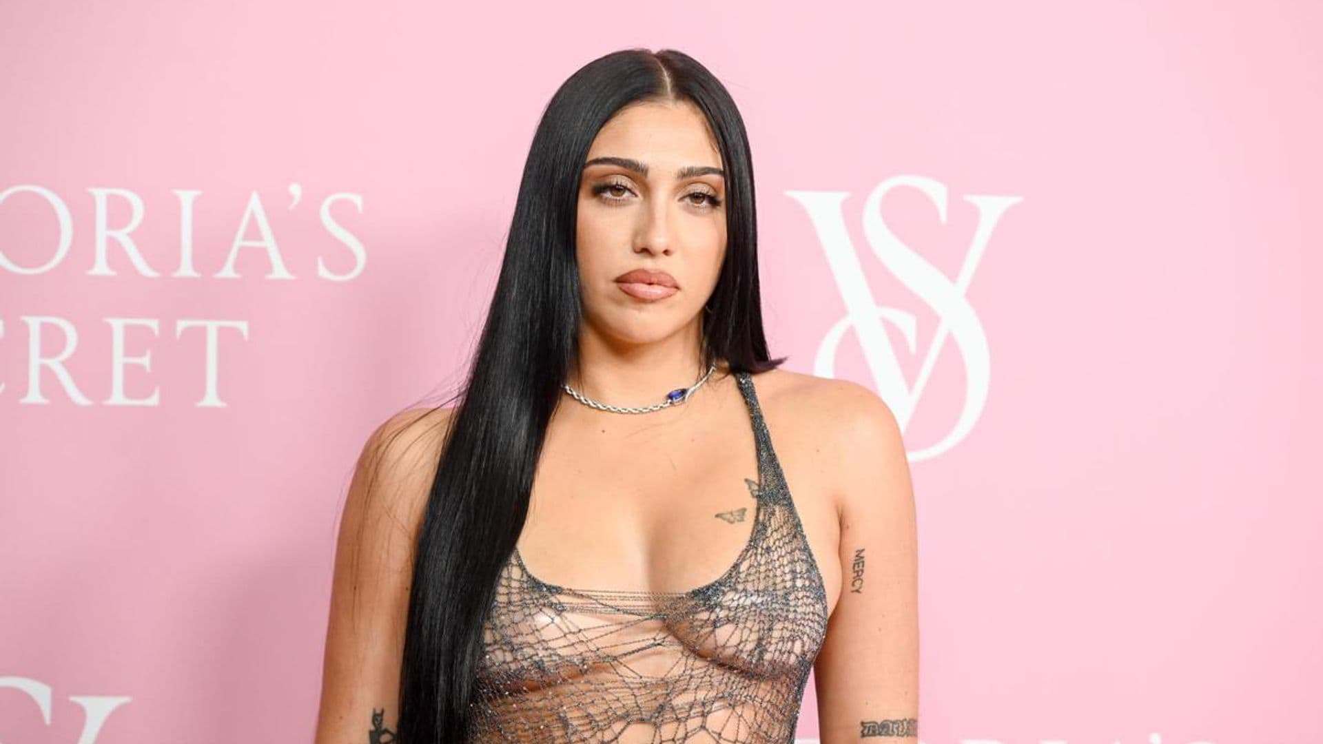 Lourdes Leon steals the spotlight at Victoria’s Secret event in a bold see-through mini-dress
