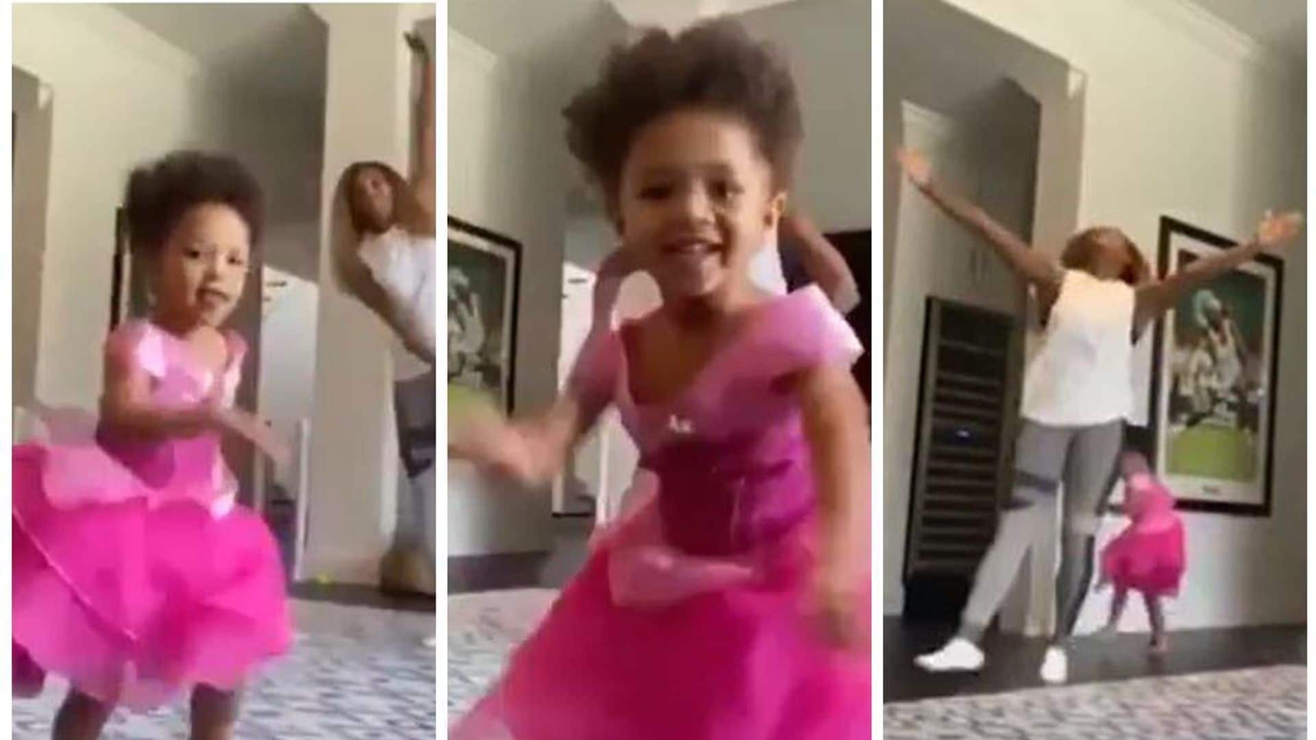 Serena Williams’ daughter Olympia steals the show during hilarious dance routine with mom