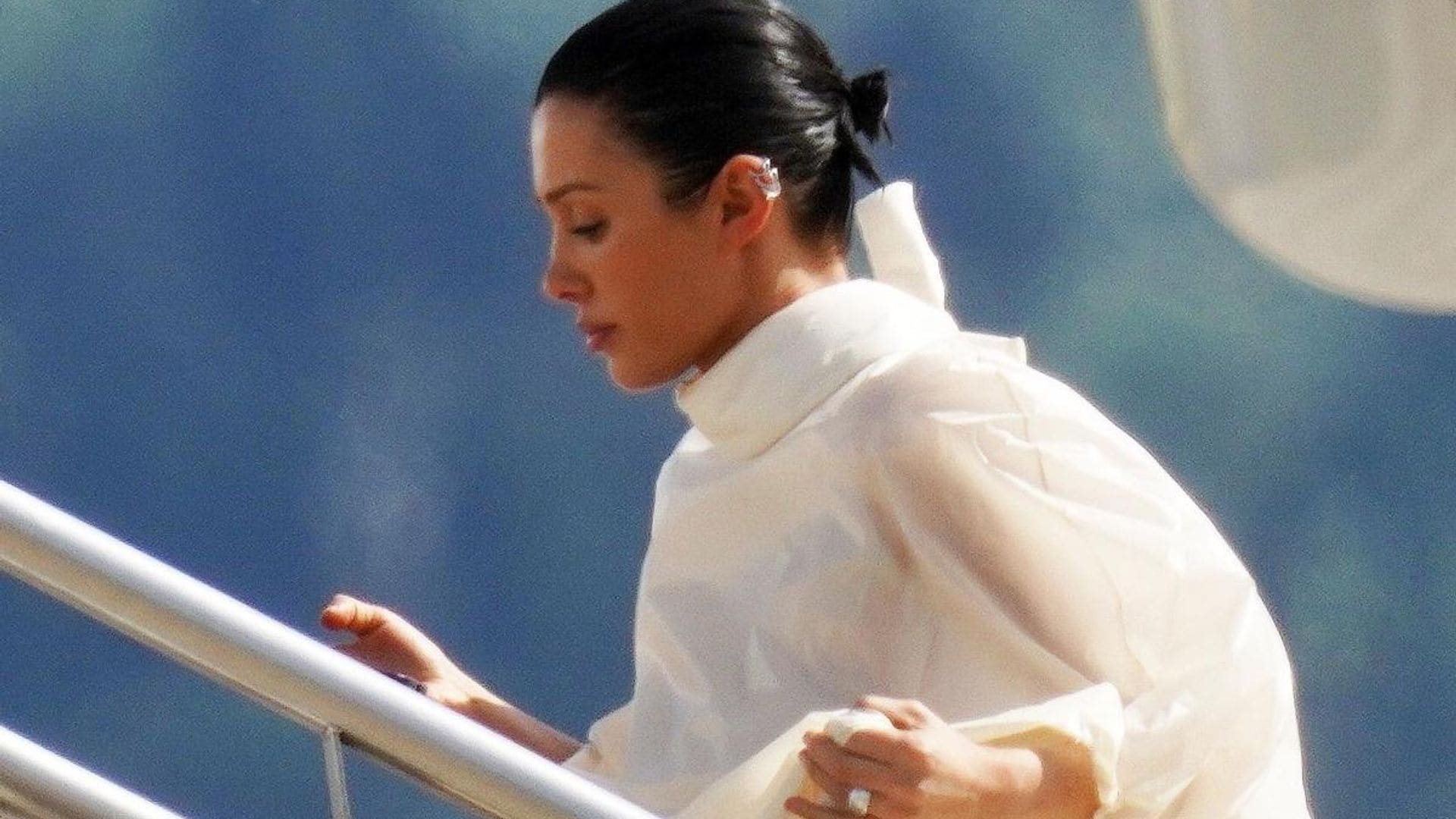 Bianca Censori wears nothing but sheer cape in romantic date with Kanye West