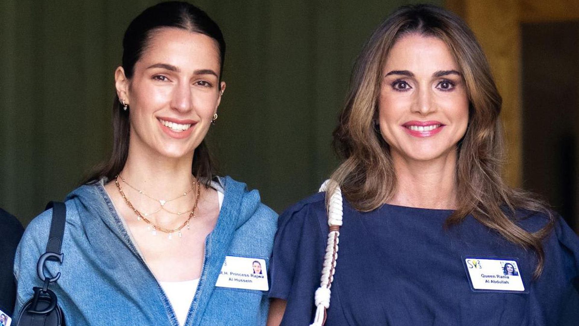 Queen Rania and daughter-in-law ride in golf cart with familiar face ...