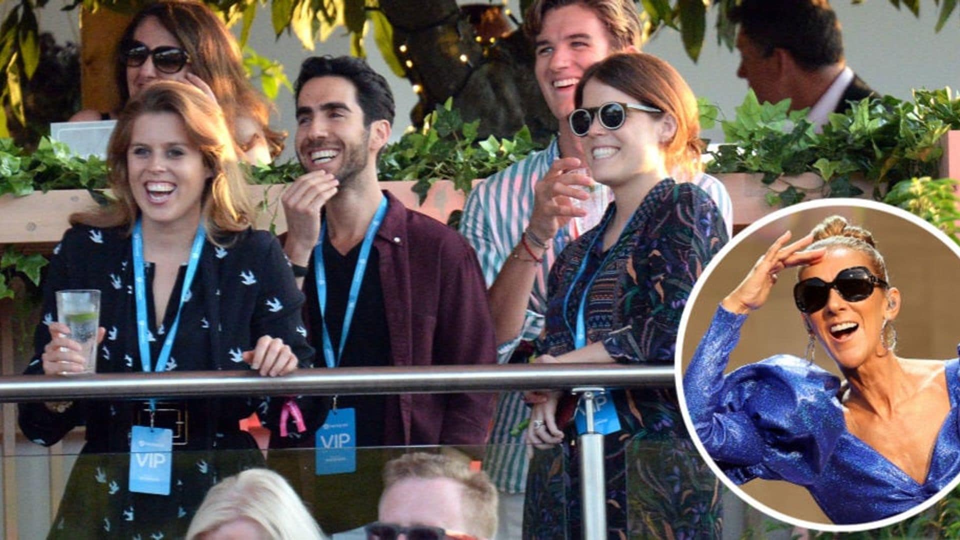 Princesses Beatrice and Eugenie fangirling over Celine Dion is everything we didn't know we needed