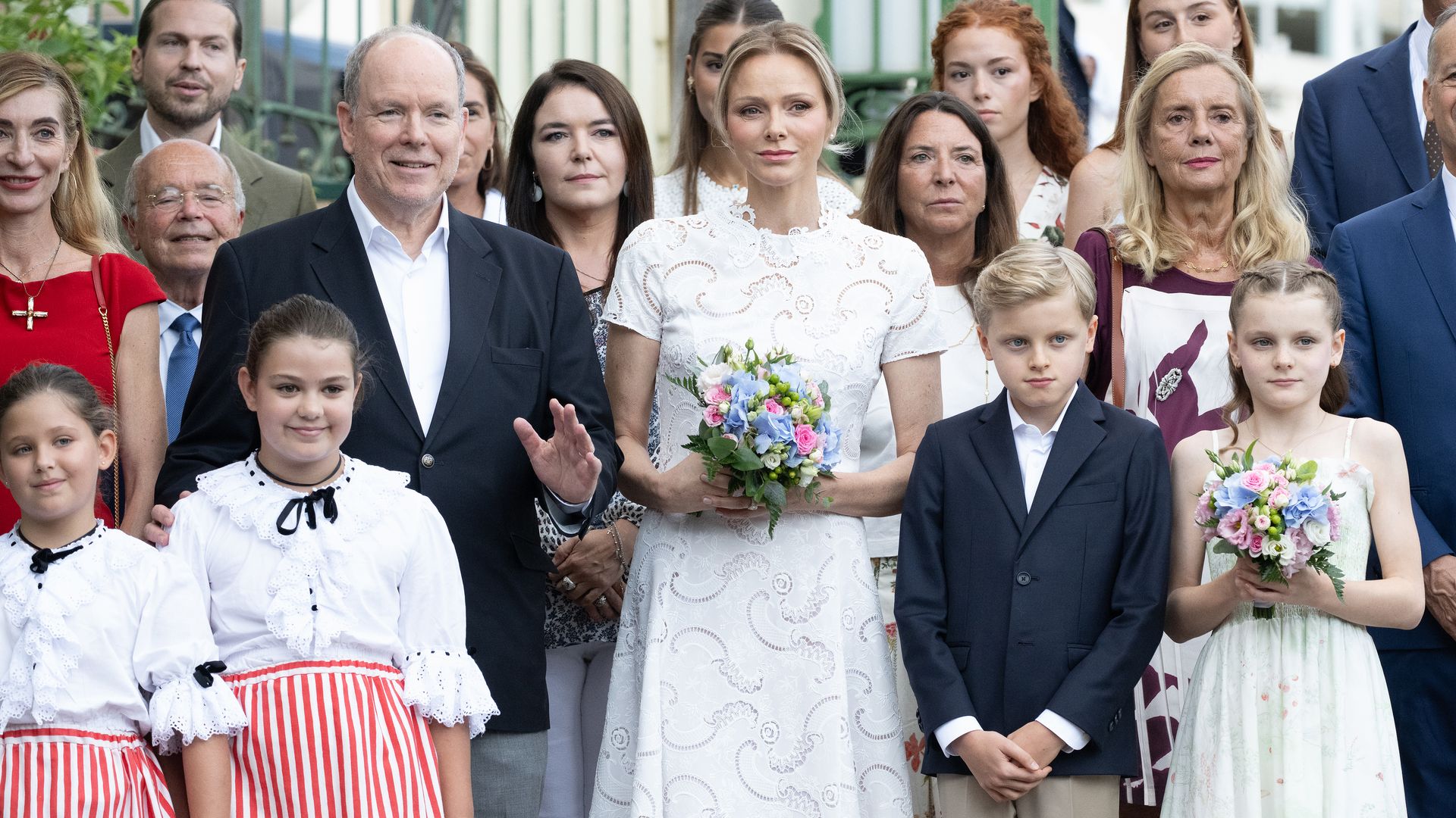 Charlene of Monaco brings back royal lace at the traditional annual picnic