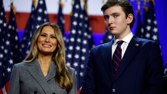Melania Trump and Barron Trump