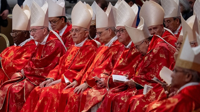 Cardinals gathered today for a final mass at St. Peter's before the conclave