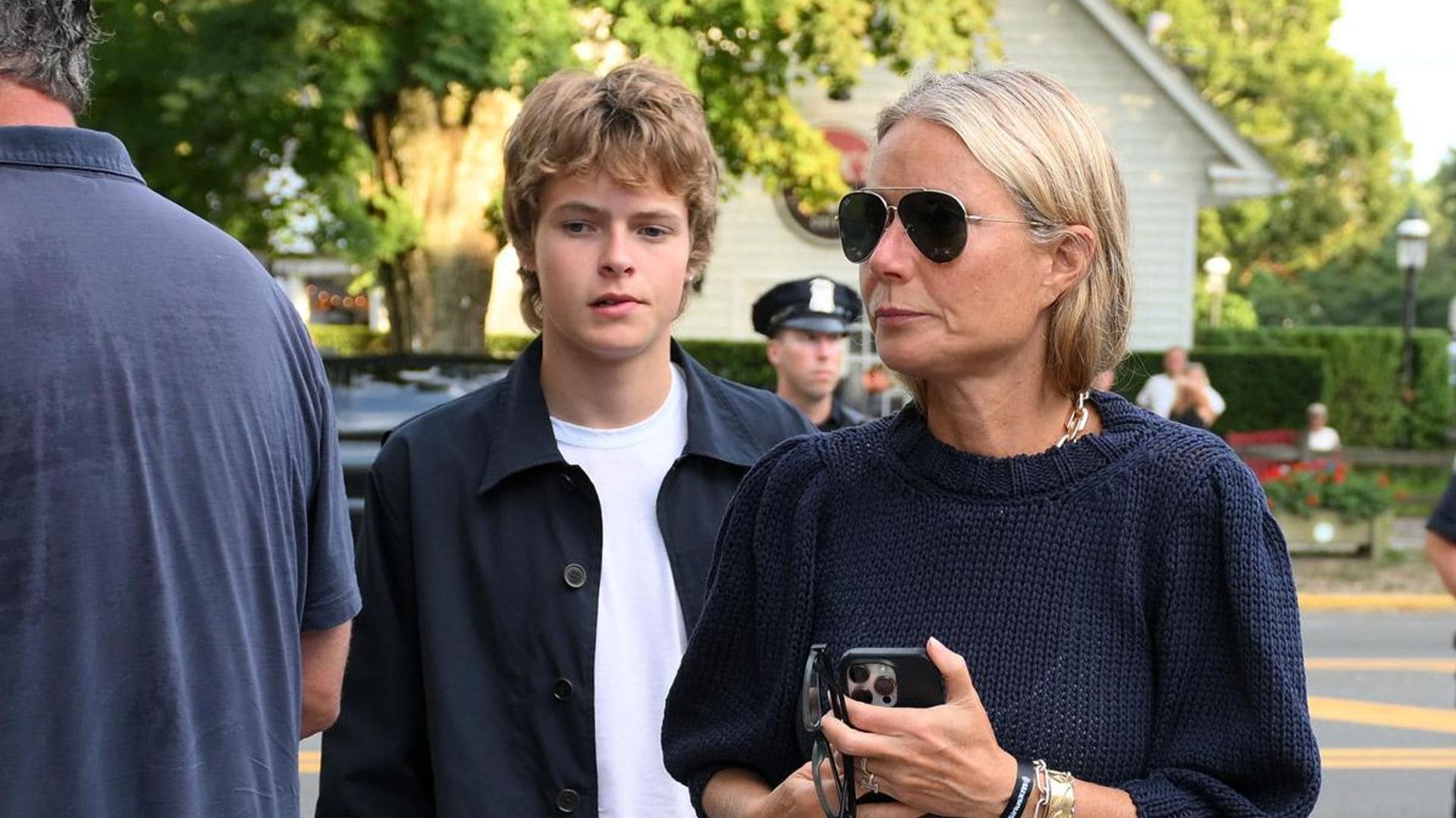 Gwyneth Paltrow and Chris Martin lookalike son attend concert