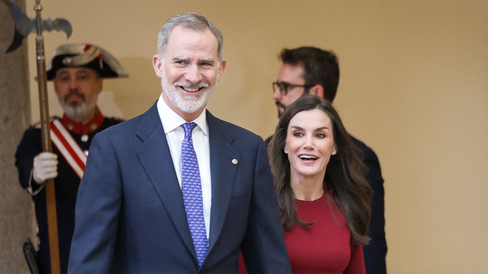 King Felipe VI of Spain and Queen Letizia of Spain attend the National Sports Awards earlier this year