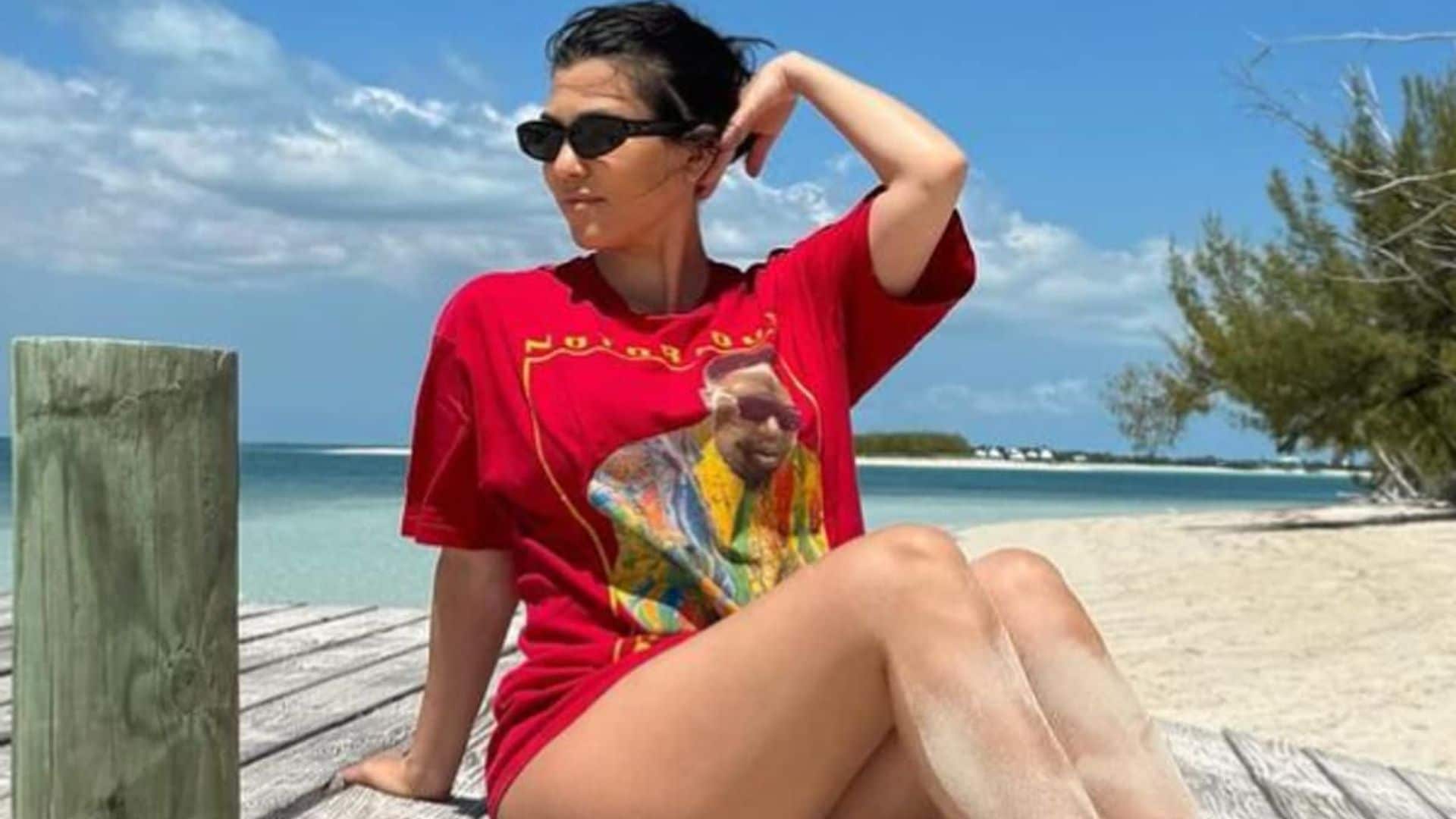 Kourtney Kardashian shares post-pregnancy body photo after criticism