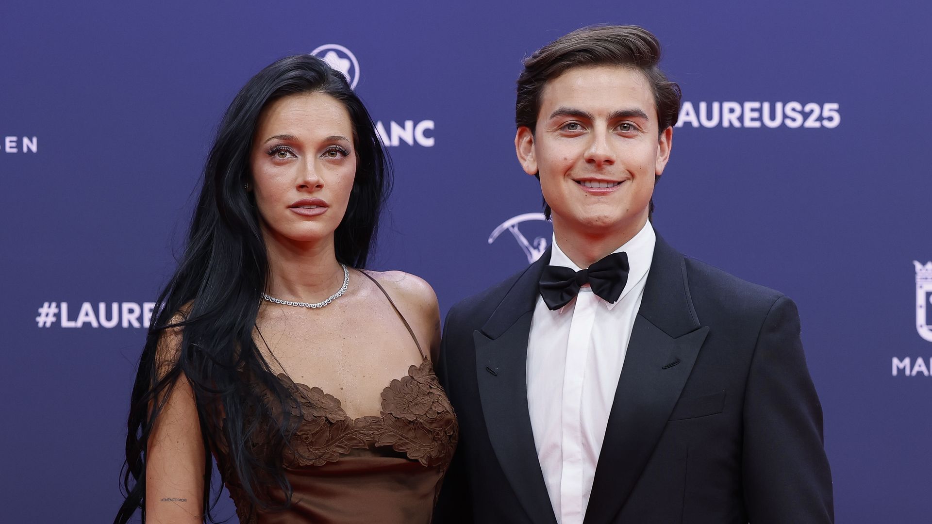 Oriana Sabatini looked stunning in slip dress with husband Paulo Dybala at the Laurens Awards