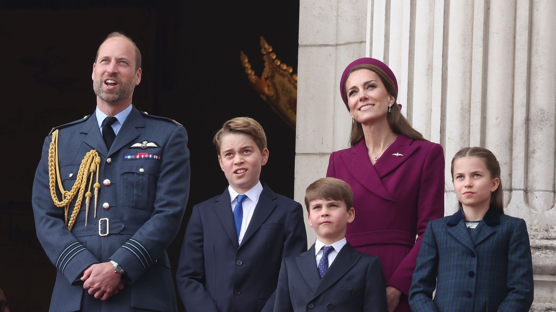 Prince George, Princess Charlotte and Prince Louis step out with royal family on day off from school