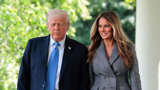 Donald Trump and first lady Melania Trump