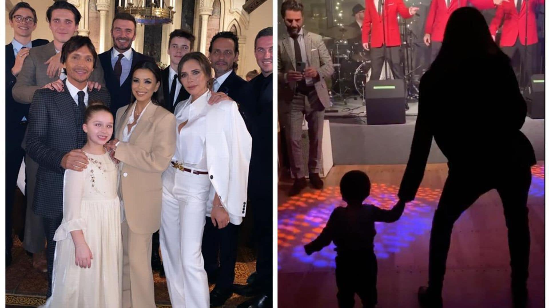 Marc Anthony and Eva Longoria named godparents of Beckham kids and we've got party pics