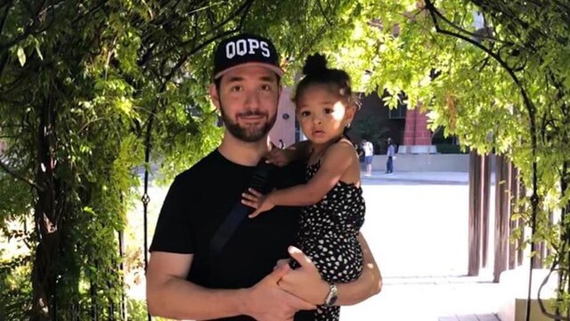 Serena Williams' husband Alexis Ohanian and daughter Olympia