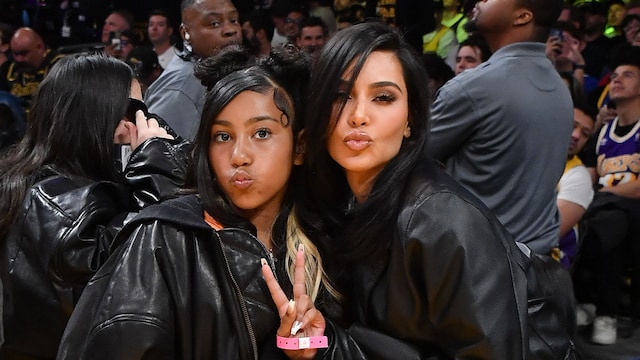 Kim Kardashian and North West in Mexico