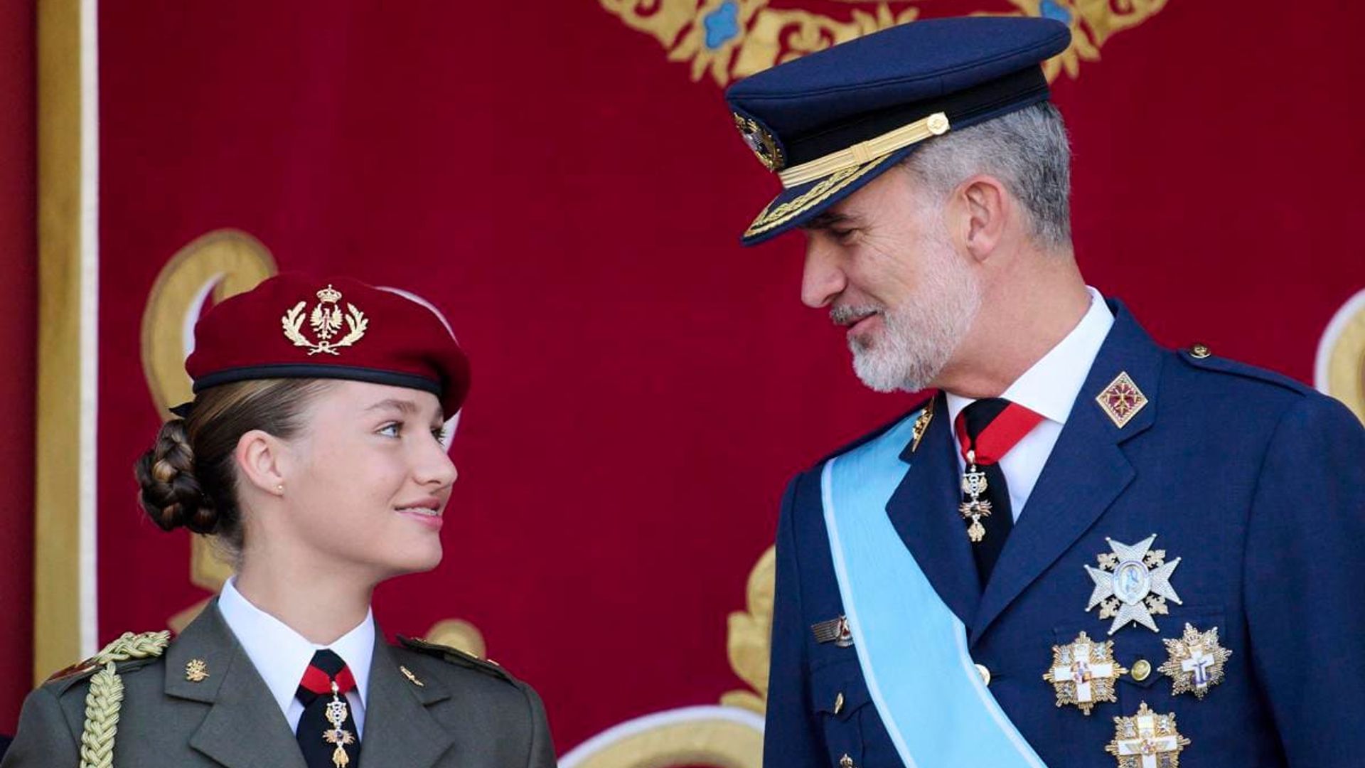 Princess Leonor wears uniform to Spain's National Day celebration