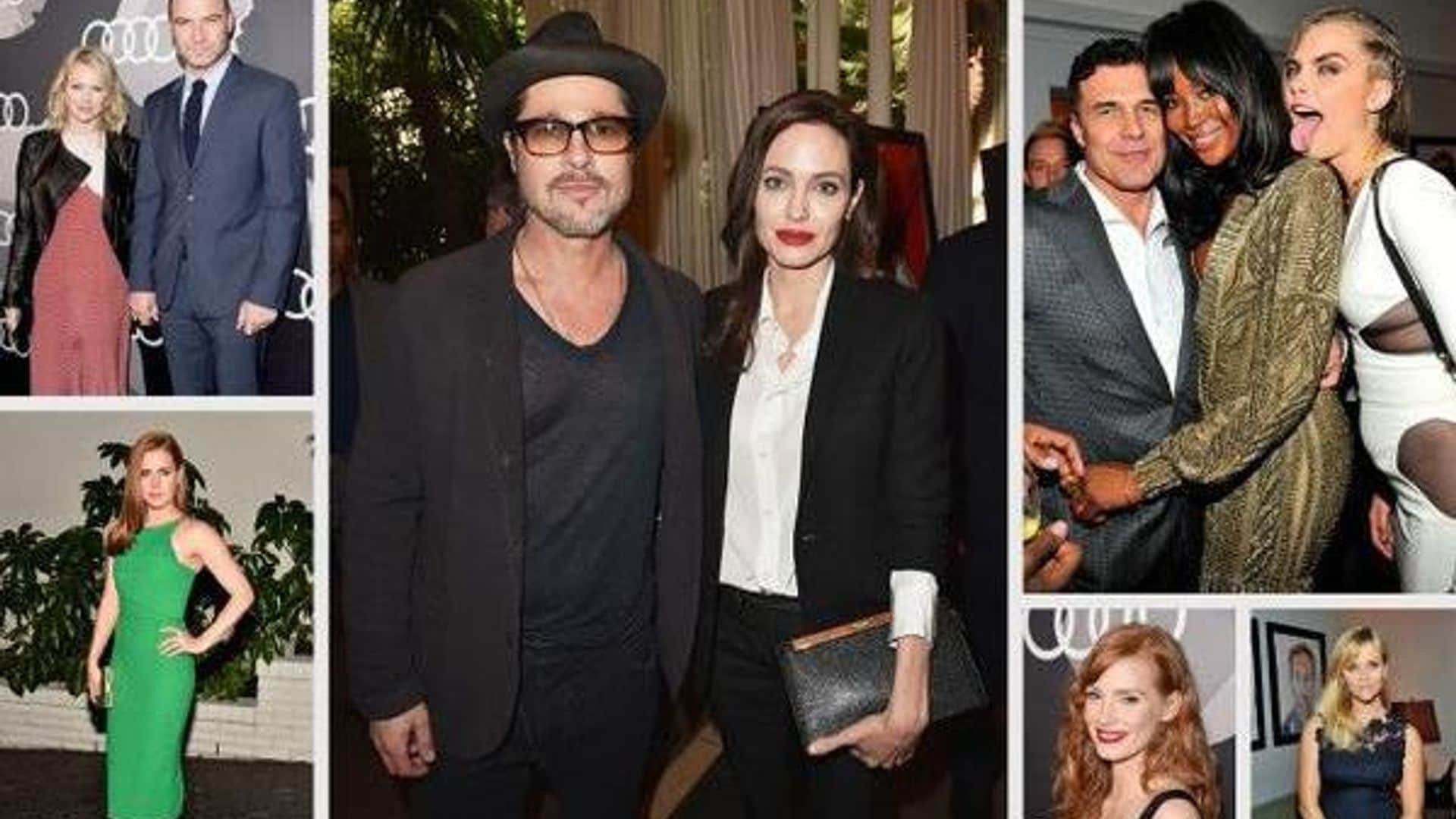 Angelina Jolie, Brad Pitt and more celebs hit up Golden Globes parties
