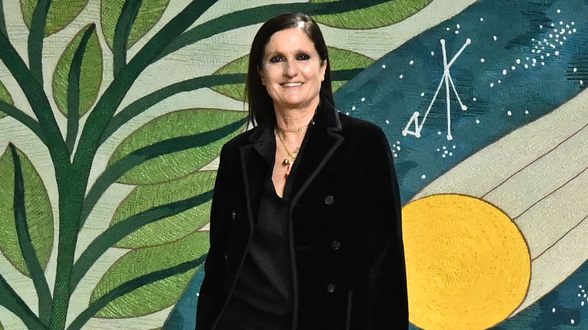 Maria Grazia Chiuri walks the runway during the Christian Dior Haute Couture Spring-Summer 2025 show as part of Paris Fashion Week on January 27, 2025 in Paris, France.