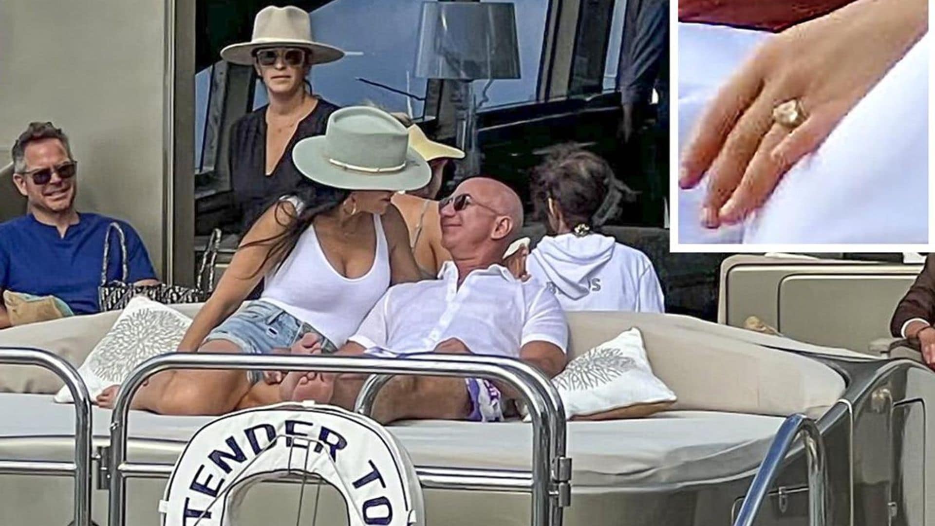 Jeff Bezos and Lauren Sanchez share billion dollar kisses and fuel engagement rumors