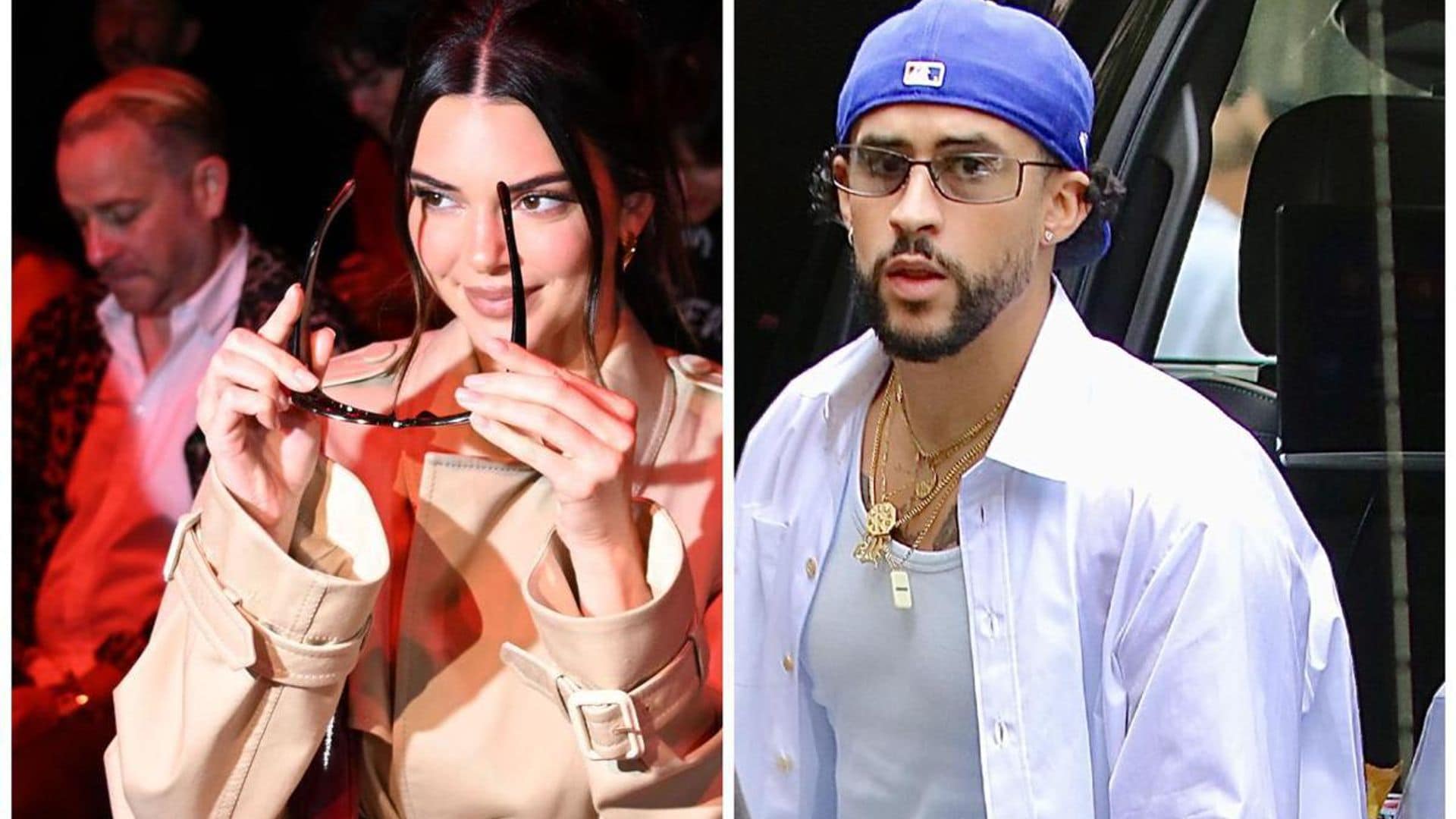 Bad Bunny and Kendall Jenner sit front row at Gucci’s runway show during Milan Fashion Week